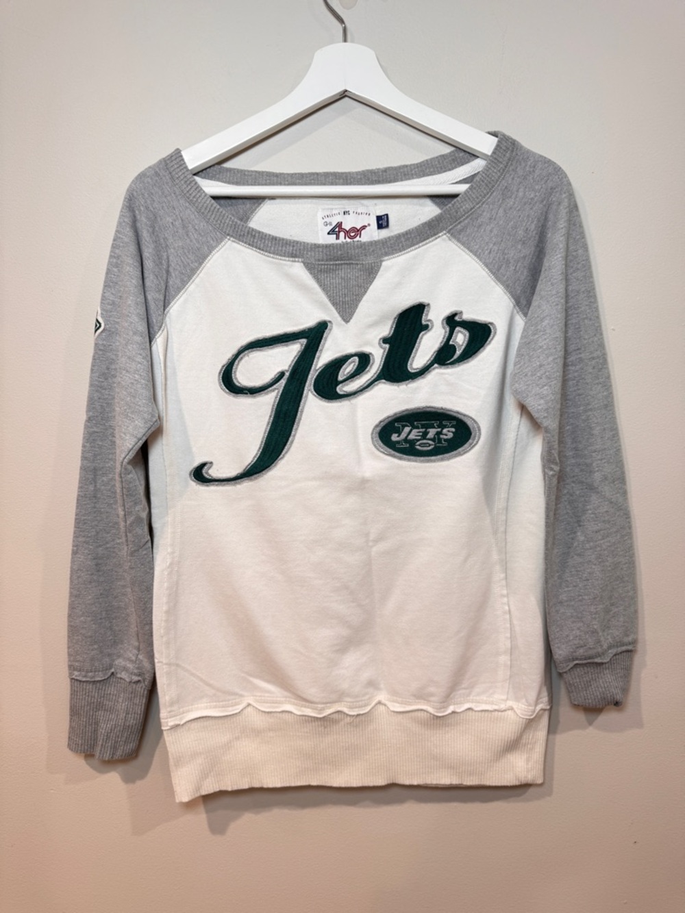 G-III 4Her NY Jets Long Sleeve Shirt Women’s Small NFL Raglan Top